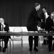 Jeffrey Gildenhorn, at left, at a 1998 mayoral debate. Photo credit: Bill O’Leary/The Washington Post/Getty